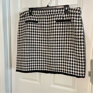 #PlusSize NWT Houndstooth Tweed Mini Skirt